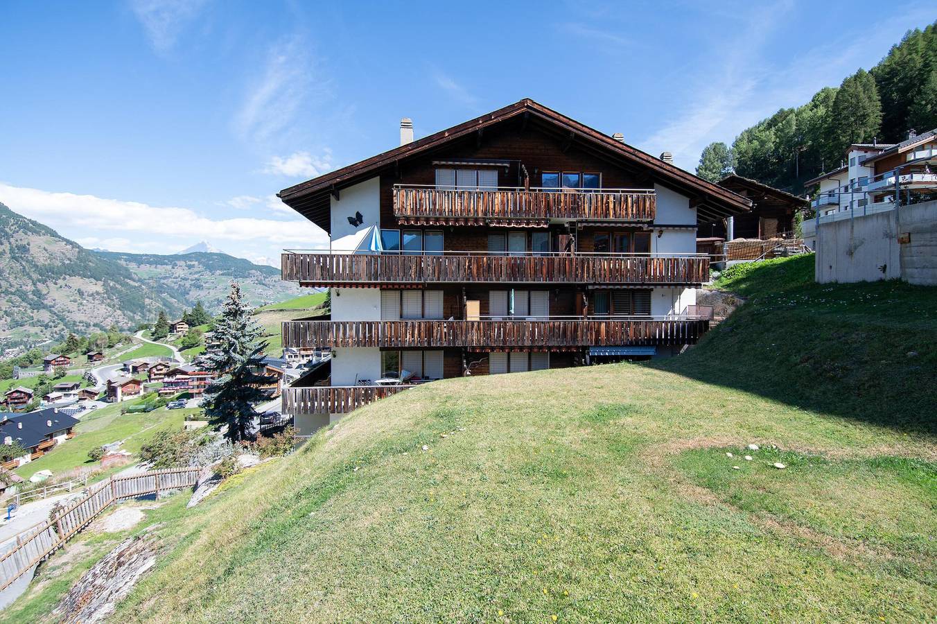 Ganze Ferienwohnung, Ferienwohnung Vios im Haus Castello - 5-Bettwohnung in Grächen, Walliser Alpen