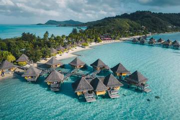 Station pour 4 personnes, avec jardin ainsi que vue et piscine dans Bora Bora