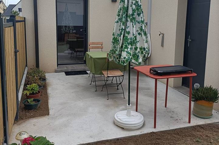 Appartement de vacances pour 2 personnes, avec Terrasse et Jardin à Hillion