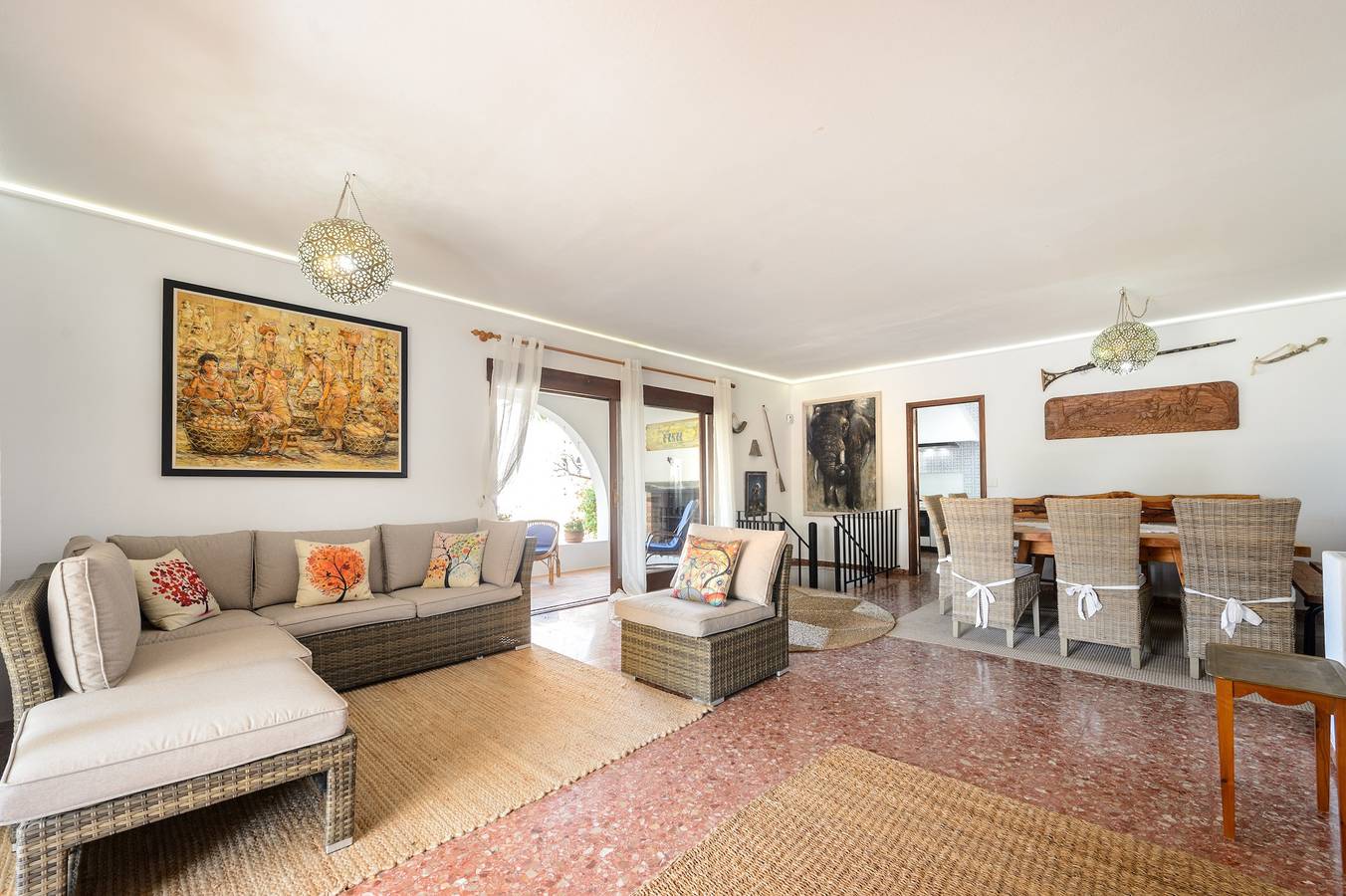 Geräumiges Ferienhaus "Ca Nostra Ibiza" mit Pool, Garten und Terrasse in Port d'es Torrent, Sant Josep de sa Talaia