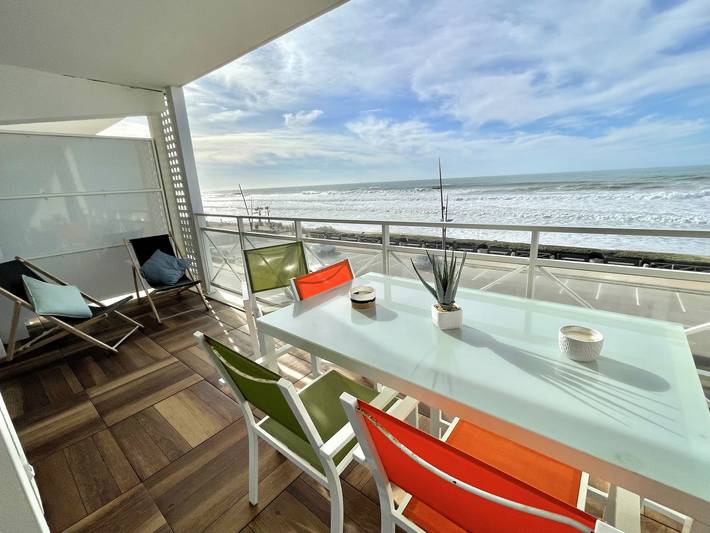 Appartement de vacances pour 4 personnes, avec vue sur l’océan et balcon à Lacanau
