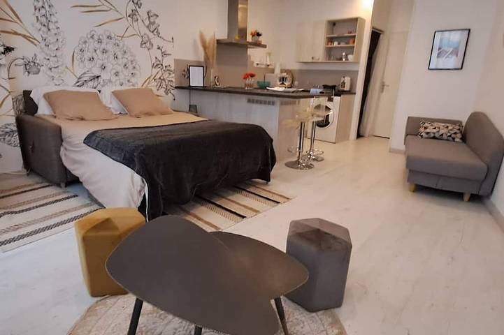 Appartement entier, Les Arcades Studio in the heart of town, near Puy du Fou, with Wi-fi, Netflix, Canal+. in Cholet, Région de Cholet