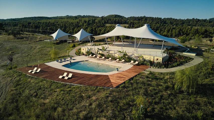 Camping für 2 Personen, mit Balkon und Terrasse sowie Garten und Pool in Griechenland - 3