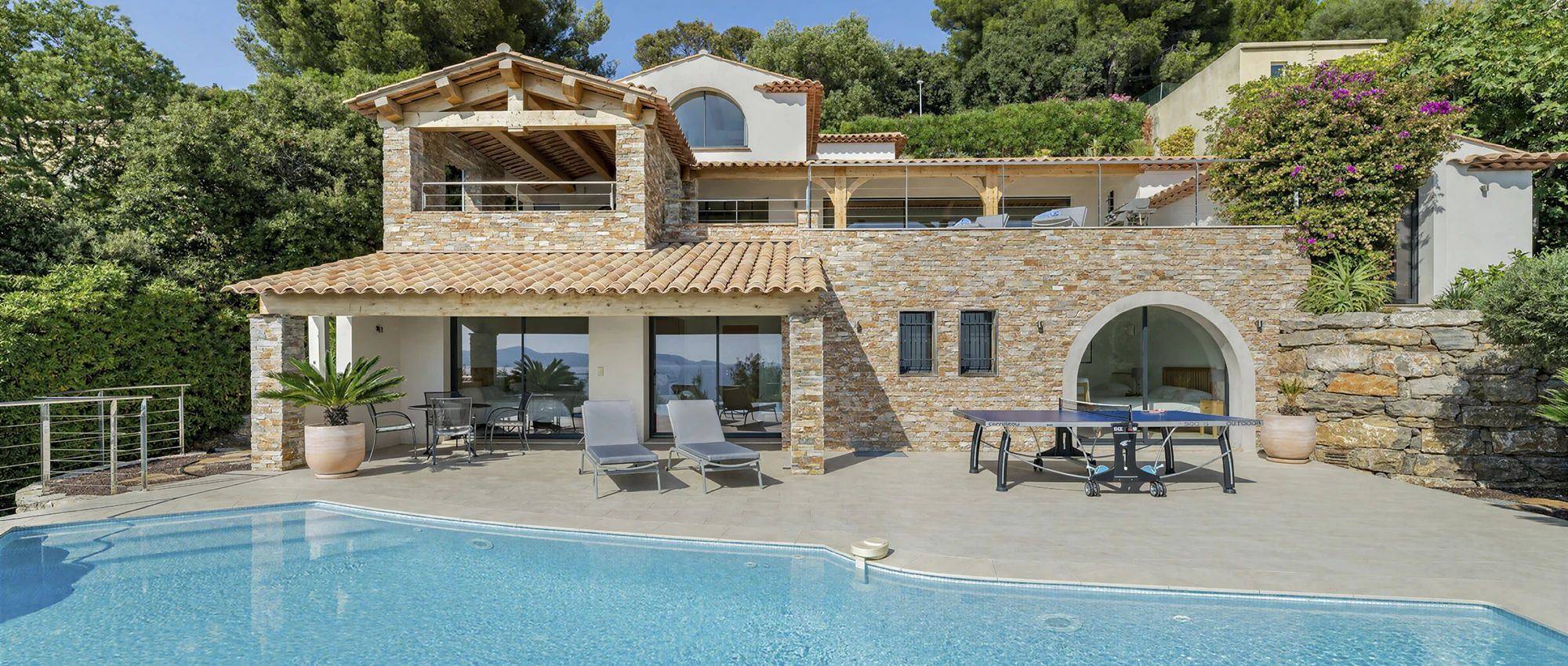 Villa für 8 Personen mit Pool in Plage d'Aiguebelle, Le Lavandou