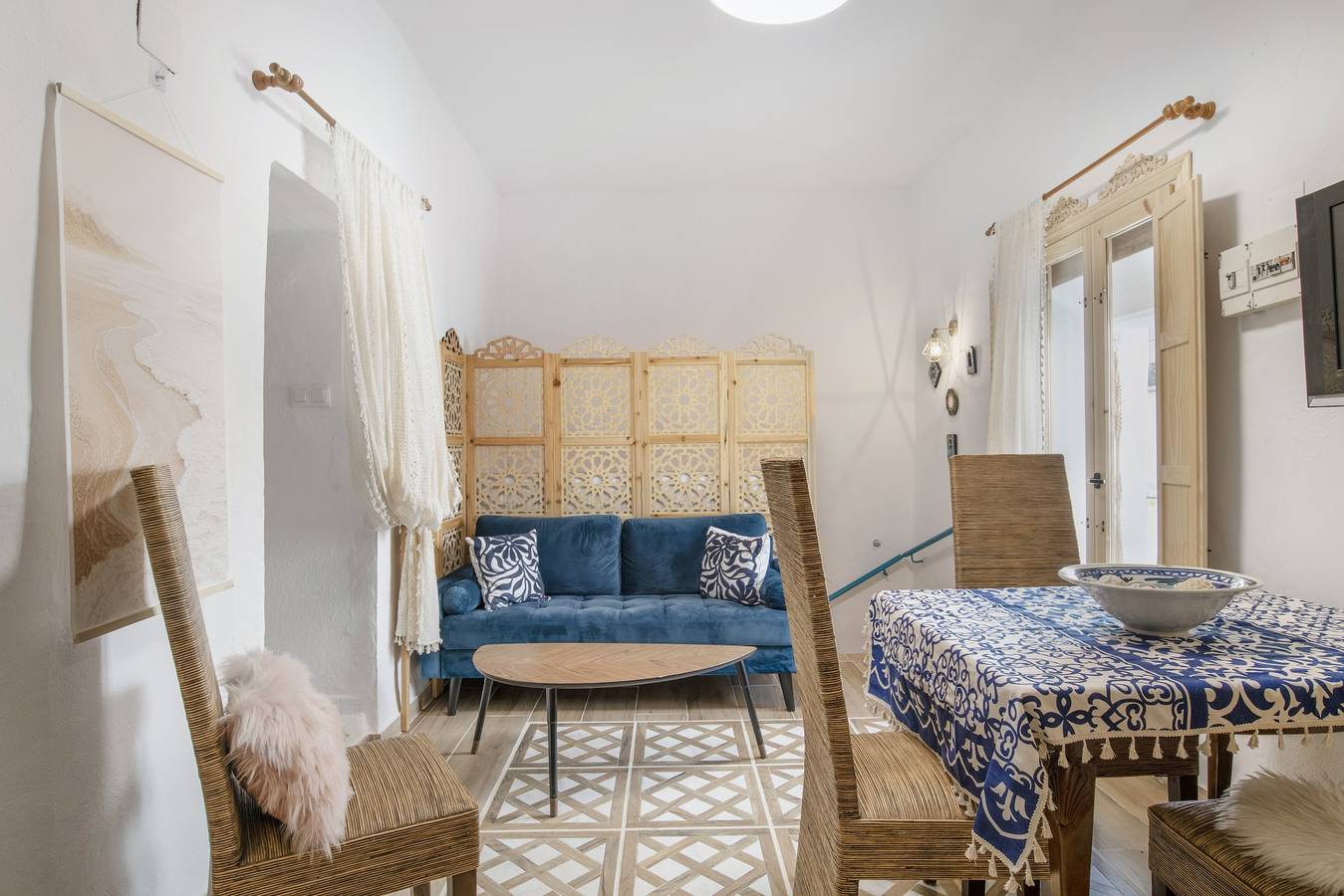 Casa de vacaciones 'Casa Bohemia' con vistas al lago, terraza compartida y aire acondicionado in Arcos de la Frontera, Pueblos Blancos