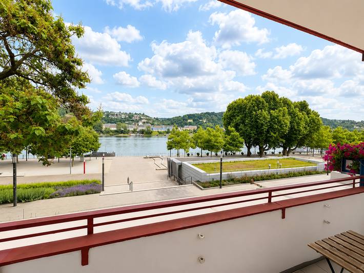 Ferienwohnung für 2 Personen, mit Balkon und Terrasse sowie Seeblick in Koblenz - 2