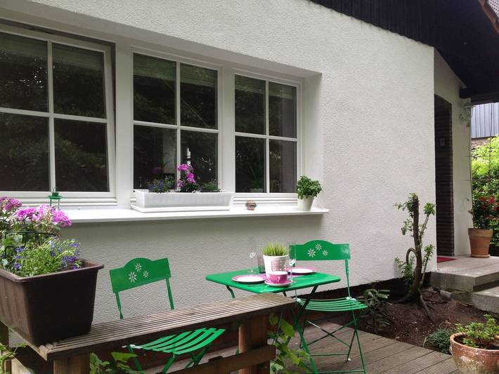 Appartement voor 4 personen, met tuin en terras in Hamburg
