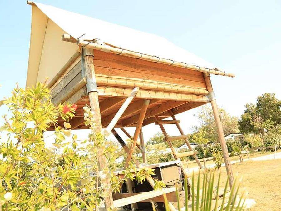 Domaine de la Palme - Tienda de lona y madera 2 personas - Vivac bajo las estrellas in La Palme, Côte d'Améthyste