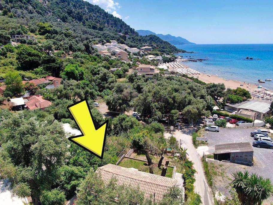 Ολόκληρο το διαμέρισμα, Anemelo house by the Kontogialos beach in Πέλεκα, Κέρκυρα