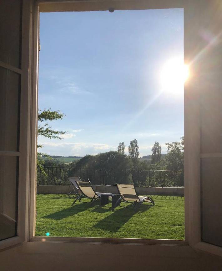 Appartement de vacances pour 2 personnes, avec Terrasse ainsi que Jardin et Vue