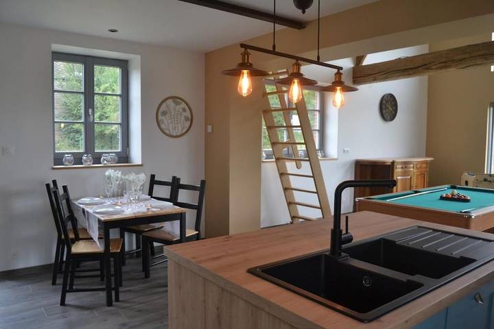 Maison de vacances pour 4 personnes, avec vue et jardin