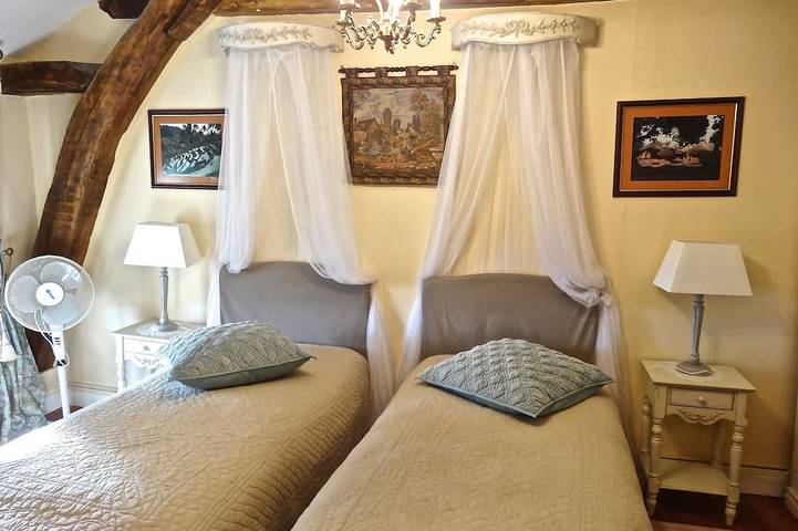 Azay Le Rideau Room von Chateau Les Vallees in Tournon-Saint-Pierre, Loches und Umgebung