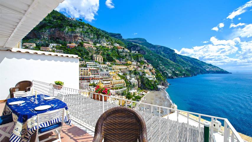 Vacation rental for 4 people, with Terrace and View in Positano