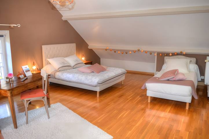 Chambre d’hôte pour 4 personnes, avec jardin, adapté aux familles en Indre-et-Loire