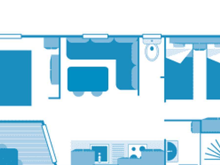 Camping Sandaya - Le Plein Air Des Chênes - Mobilhome 4 personnes - Cottage 4p 2ch clim *** in Clapiers, Côte d'Améthyste