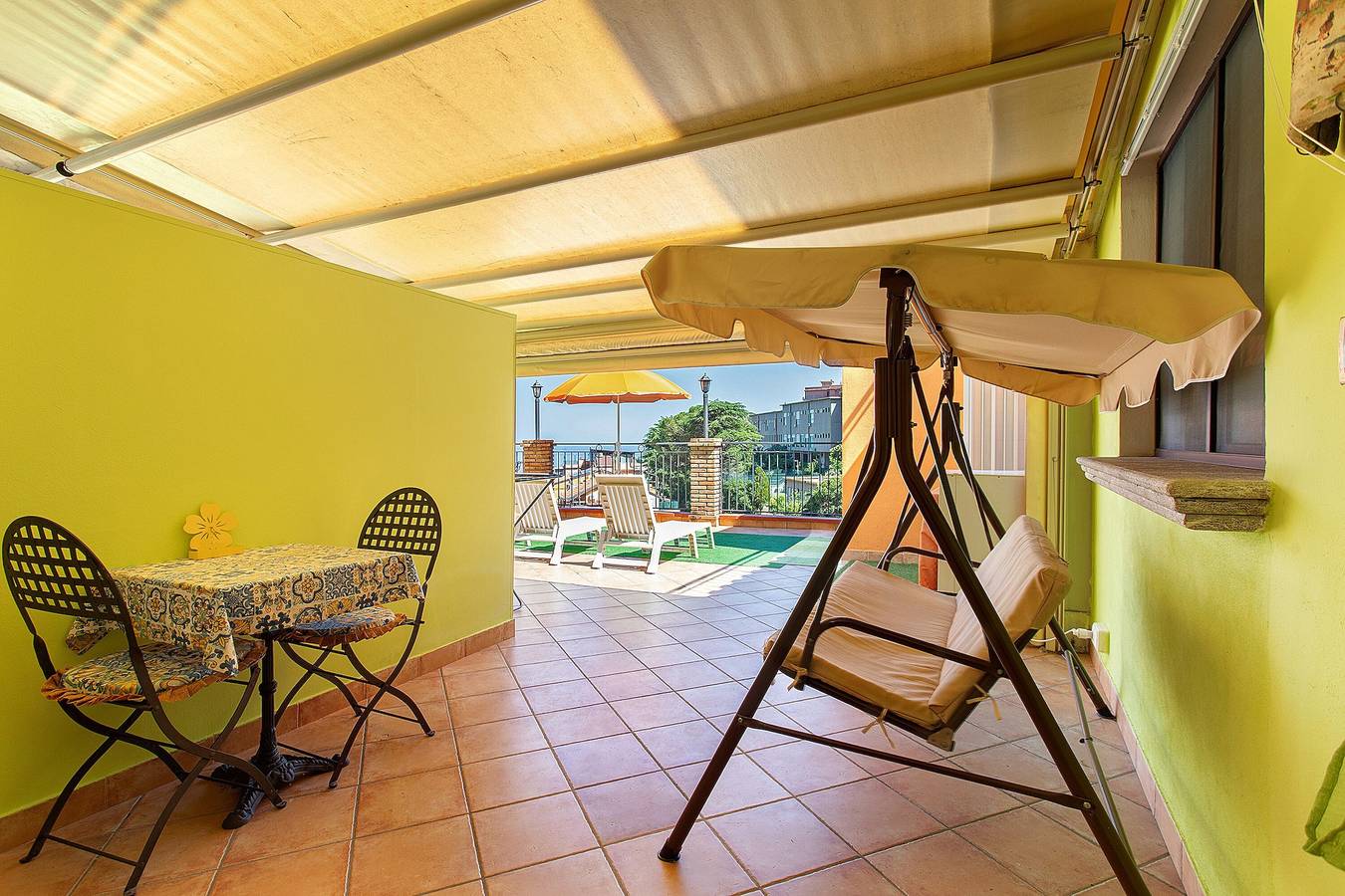 Geheel appartement, Appartement 'Le Grand Soleil - Elios' met Zeezicht, Wi-Fi en Airconditioning in Taormina, Provincie Messina