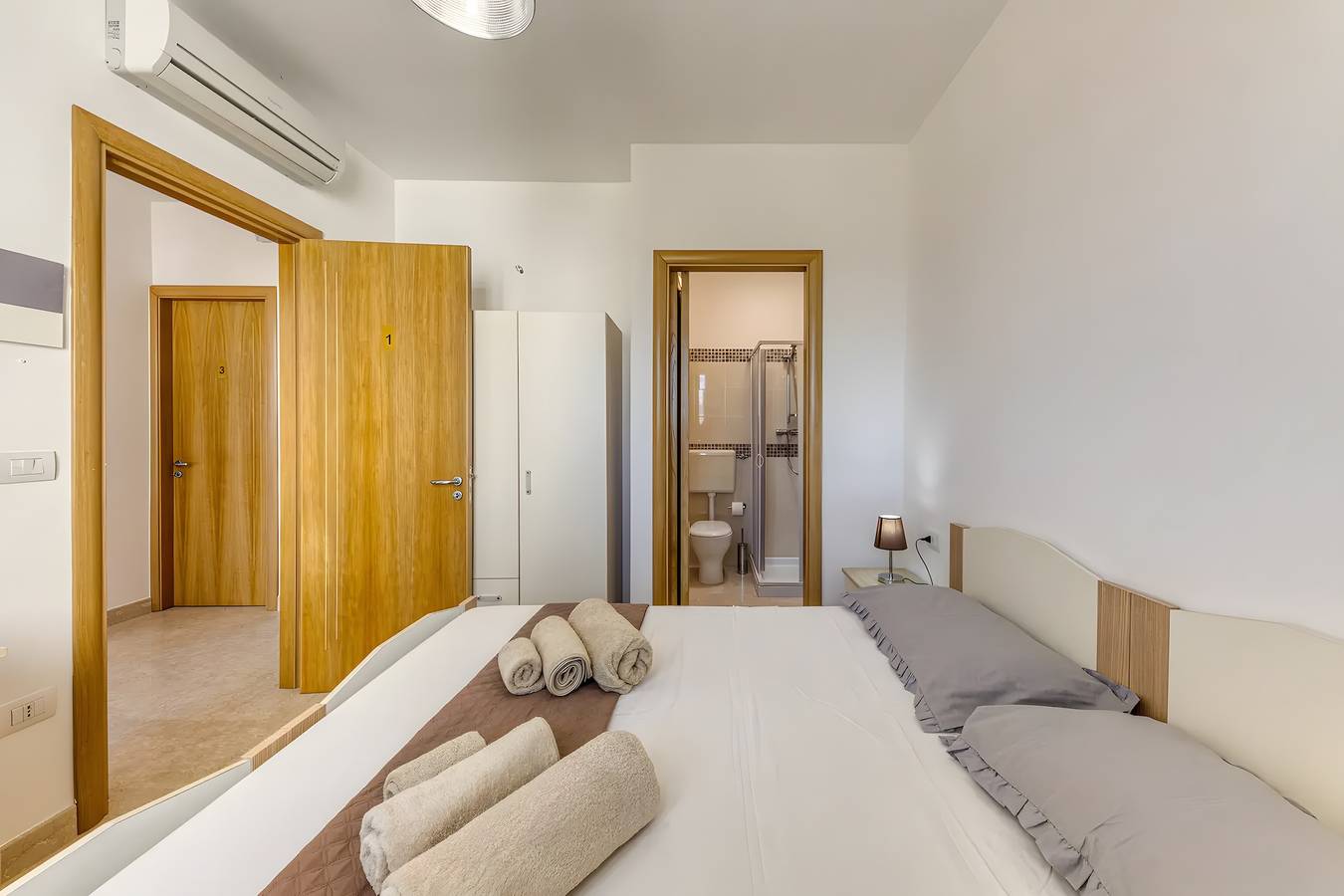 Zimmer „Retro Mare 1“ mit Klimaanlage in Torre San Giovanni, Ugento