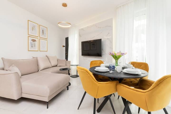 Apartament wakacyjny dla 6 osób, z ogród, Dla rodziny w Przymorze