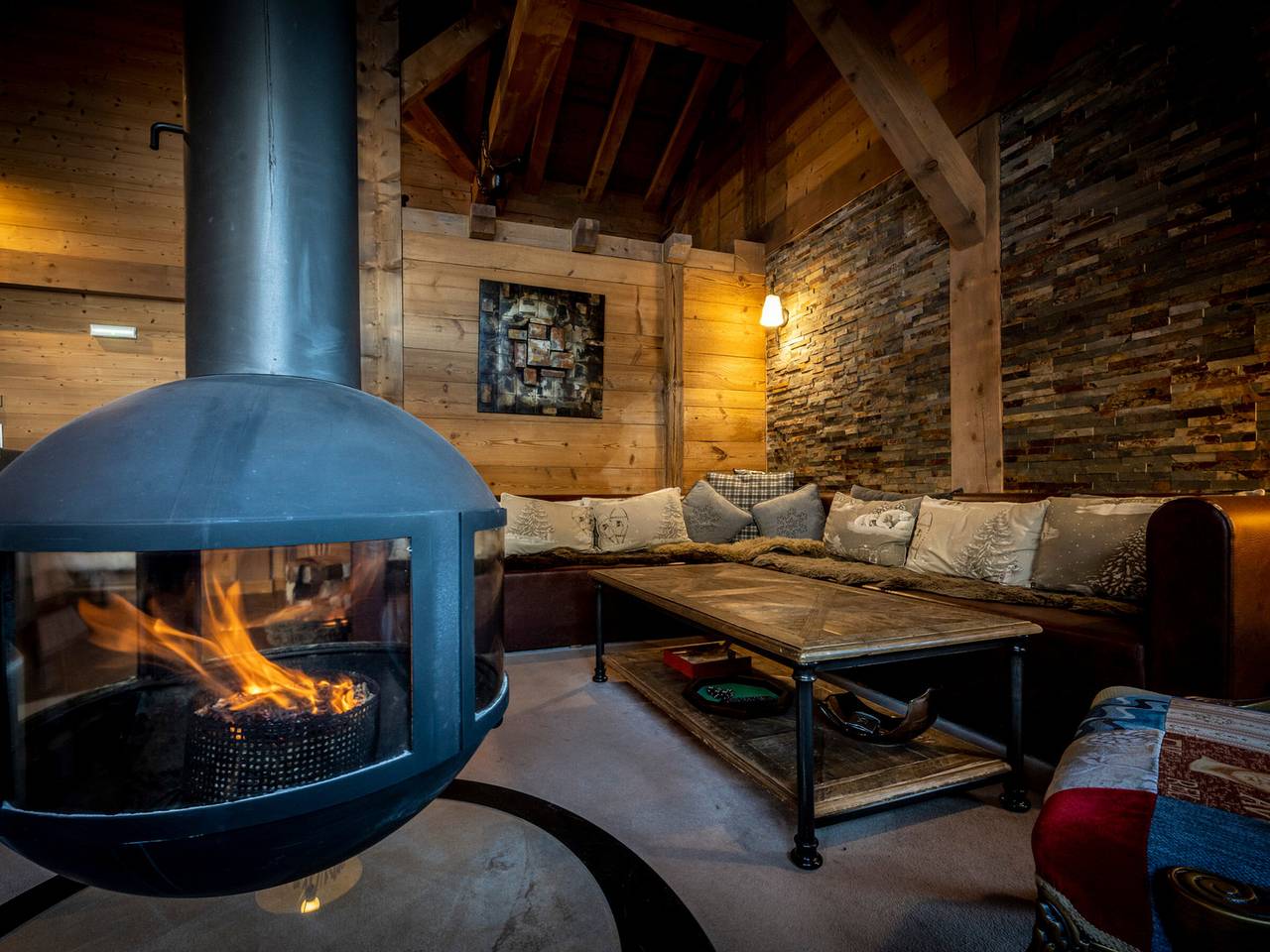 Luxuriöses Chalet mit 7 Betten, Jacuzzi und Sauna, nahe dem Sessellift in La Plagne, La Plagne-Tarentaise