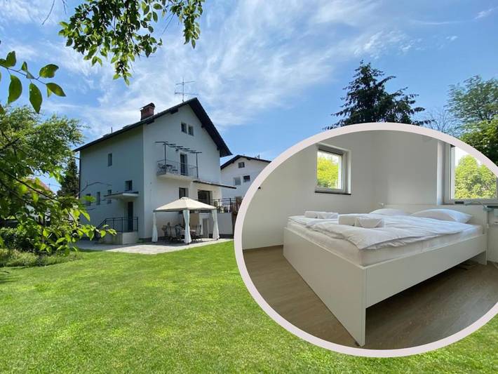 Apartamento para 23 personas, con jardín y vistas en Liubliana