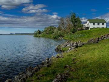 Ferienhaus für 2 Personen, mit Garten und Ausblick sowie Terrasse in Island