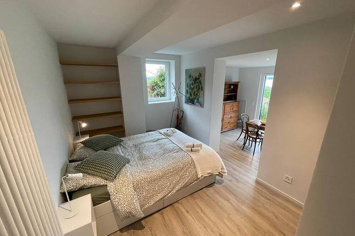 Ganze Wohnung, Moderne 2-Zimmer-Wohnung in der Stadt mit Seeblick in Neuchâtel, Lake Neuchâtel