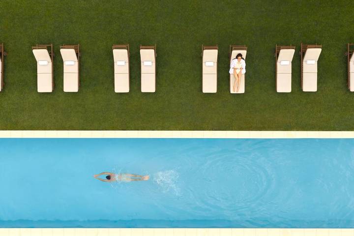 Hôtel pour 3 personnes, avec vue et sauna ainsi que jardin et piscine, animaux acceptés