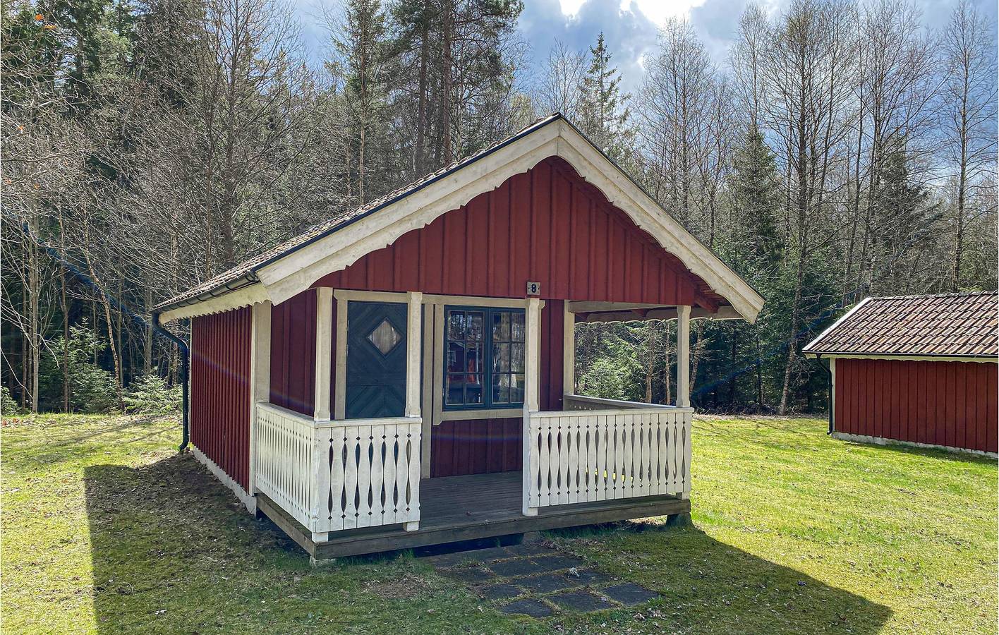 Ferienhaus für 4 Personen mit Seeblick in Hylte, Halland