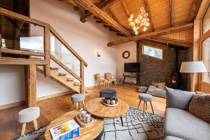 Chalet "Alouette" avec terrasse privée, 2 balcons et Wi-Fi in Champagny-en-Vanoise, Massif de la Vanoise