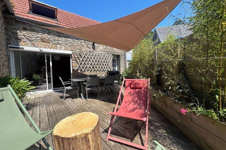 Maison de vacances pour 6 personnes, avec terrasse à Gouville-sur-Mer