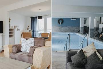 Ferienwohnung für 6 Personen, mit Balkon und Sauna sowie Pool, mit Haustier in Mettlach