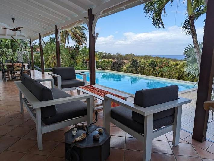 Villa pour 6 personnes, avec piscine et vue ainsi que terrasse et jardin à Deshaies - 4