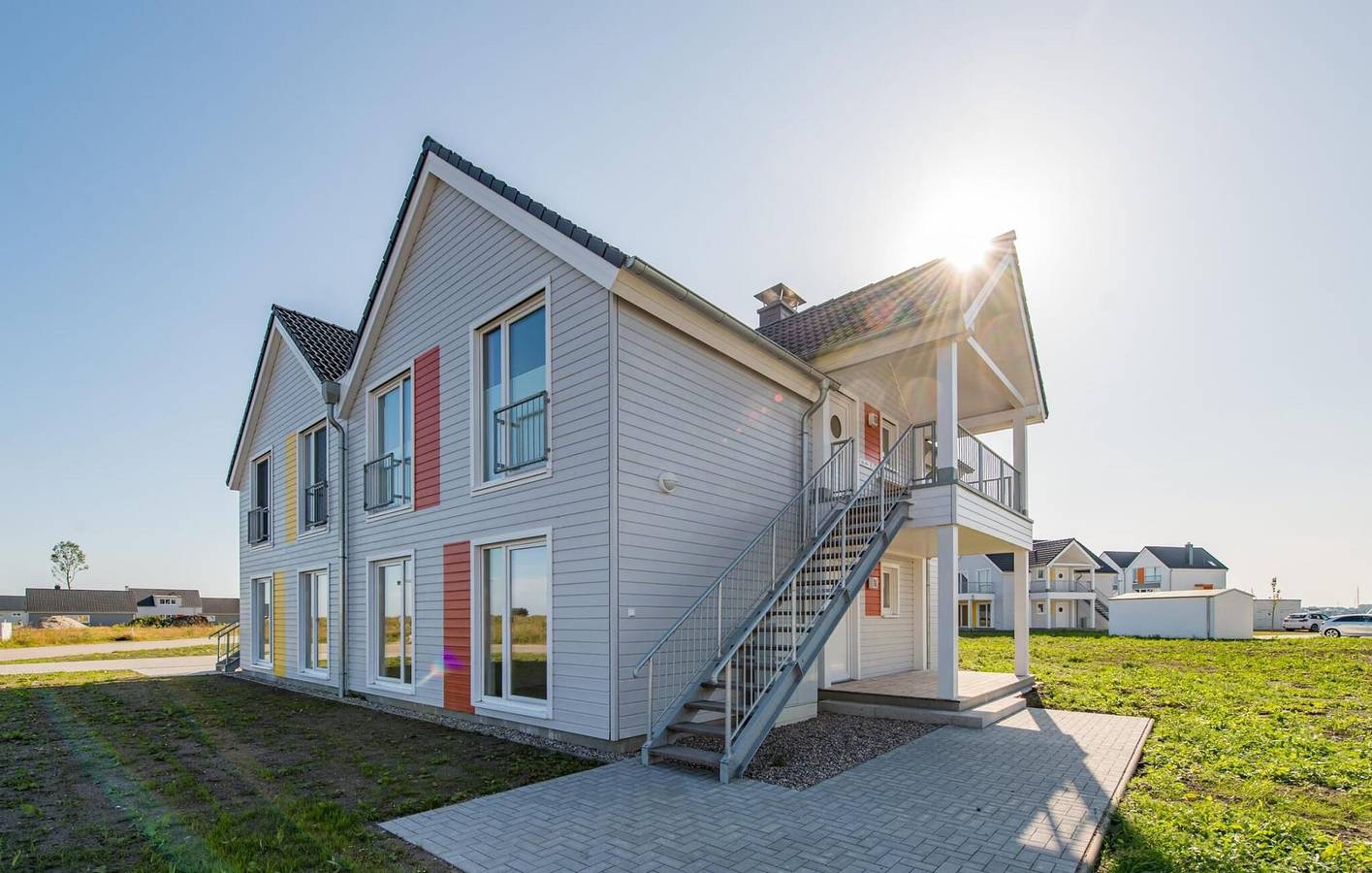 Ganze Ferienwohnung, Terrassenwohnung mit Meerblick, 500m zum Strand in Olpenitz, Kappeln