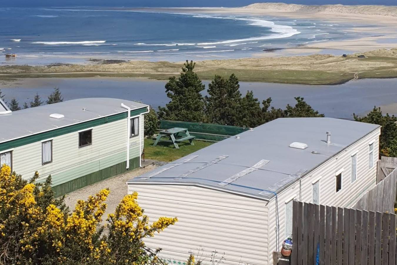Blockhütte für 6 Personen mit Meerblick in Glenties, County Donegal