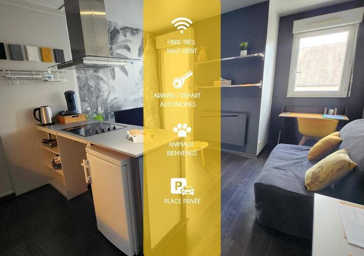 Appartement de vacances pour 2 personnes, avec terrasse, animaux acceptés