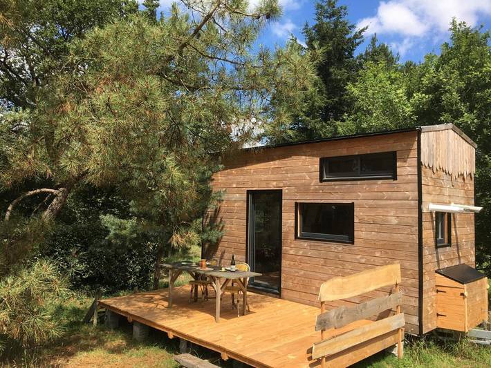 Zelt für 2 Personen, mit Terrasse und Garten sowie Ausblick