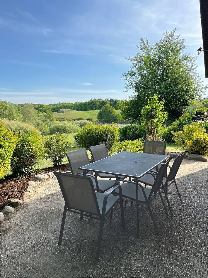 Ferienhaus für 6 Personen, mit Terrasse und Ausblick in Marlow