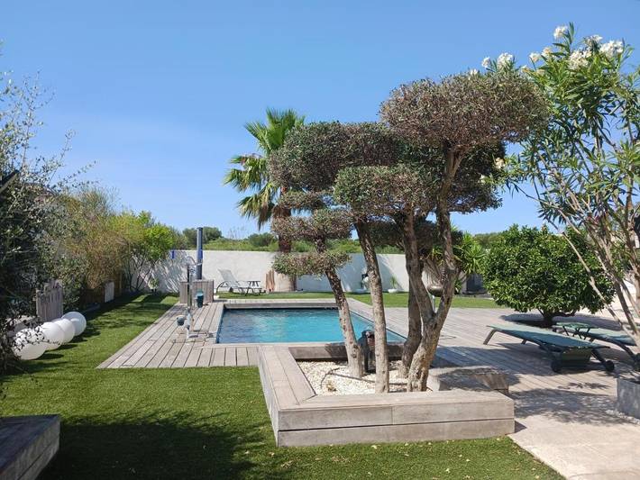 Location de vacances pour 4 personnes, avec piscine ainsi que vue et jardin à Villeneuve-lès-Maguelone - 2