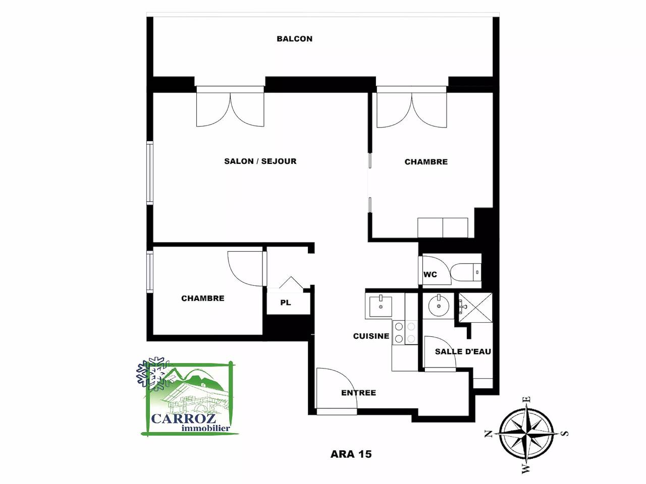 Apartamento entero, Ara15 Apartment 4/6 Pers center station Carroz in Les Carroz, Arâches-la-Frasse