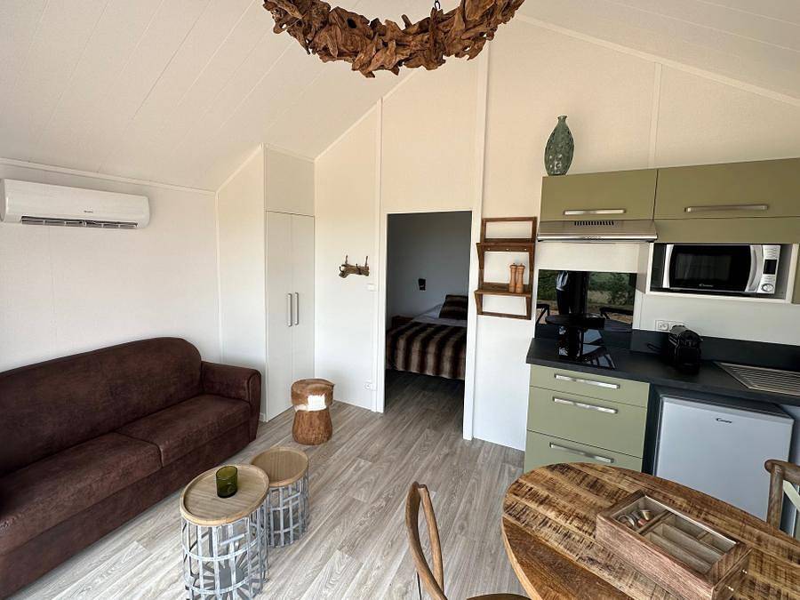 Damona Lodges - Chalet 2 personen - Lodge Suite en Spa - Rustiek in Vairé, Loiredal