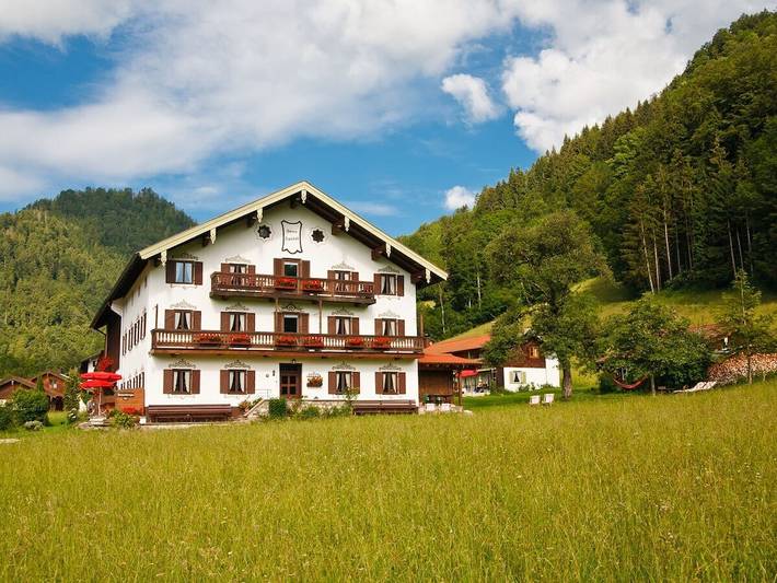 Ferienhaus für 3 Personen, mit Garten und Balkon in Ruhpolding