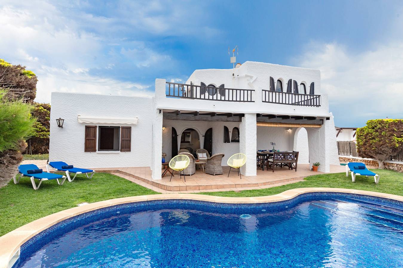 Casa de vacaciones 'Alojamiento Con Encanto' con vistas al mar, piscina privada y Wi-Fi in Binibeca, Sant Lluís