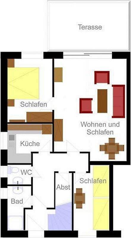 Appartement de vacances entier, Balkonwohnung in St. Peter-Bad, St. Peter-Ording