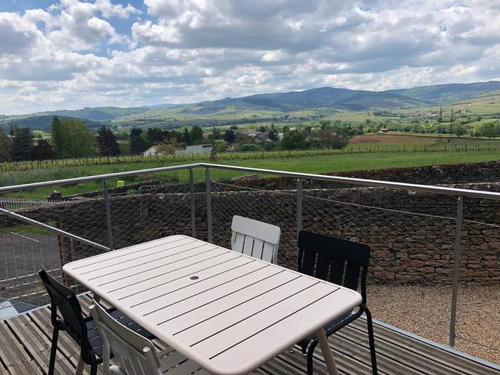 Appartement de vacances pour 4 personnes, avec vue ainsi que jardin et terrasse
