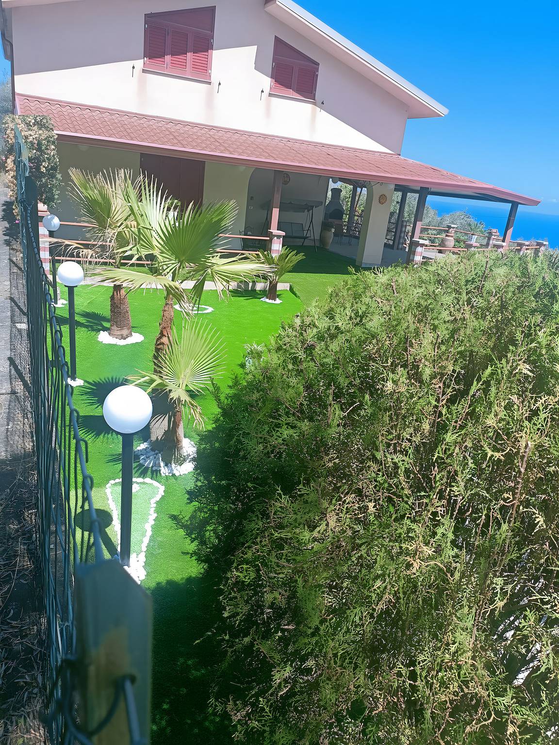 Villa 'Panorama Scurzi' mit Meerblick, Wlan und Klimaanlage in Militello Rosmarino, Messina Provinz