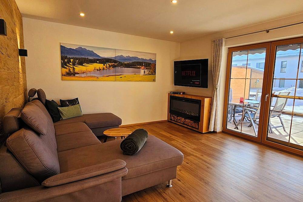 Ganze Wohnung, Fewo Hipp Nr. 7 - 77m² Neubau im Eg mit Terrasse und Bergblick in Top Lage in Halblech, Bayerisch Schwaben