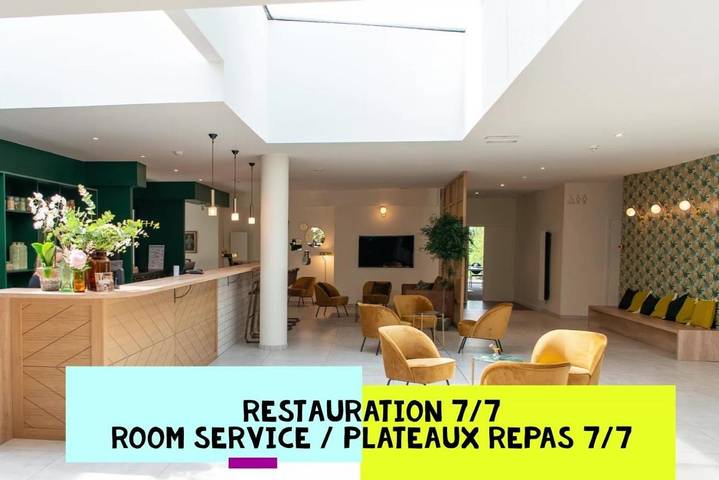 Hôtel pour 3 personnes, avec terrasse et jardin, animaux acceptés