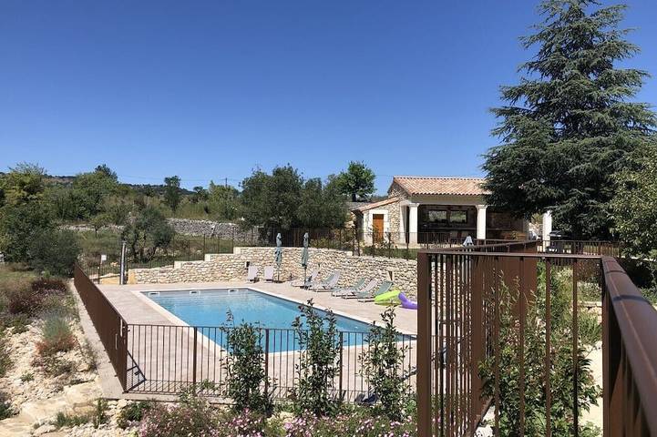 Maison de vacances pour 6 personnes, avec piscine ainsi que jardin et balcon - 1