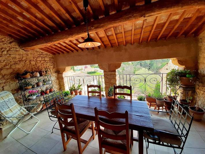 Location de vacances pour 4 personnes, avec vue et balcon à Grambois - 4