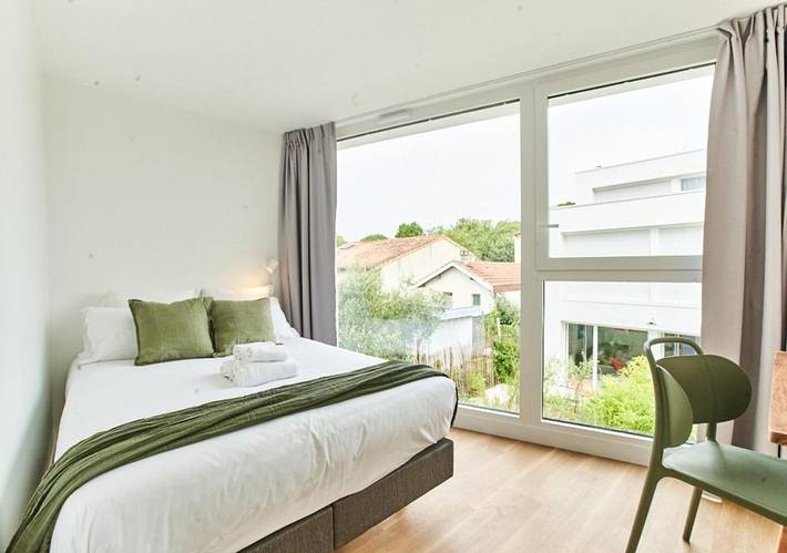 Appart’hôtel pour 2 personnes, avec jardin